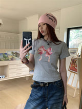 ピンクリボン半袖Tシャツ
