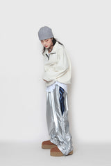 メタルサイドジッパーパンツ / metal side zipper pants