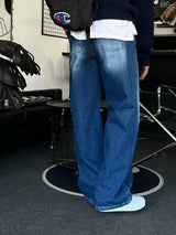 ハッシーブラシワイドデニムパンツ / HACCY BRUSH WIDE DENIM PANTS(ONE COLOR)