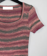 レインボークロップニット / Rainbow Crop Knit (2color)