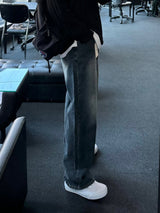 ドローダークブルーデニムパンツ / DROW DARK BLUE DENIM PANTS(ONE COLOR)