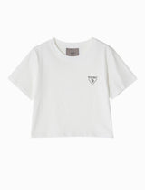 W04 ホワイトコンセプトクロップTシャツ