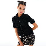 バックリボンシャツ / Back Ribbon Shirt [Black]