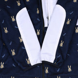 ロイヤルフリースフードジャケット / BSR2223FWJK103 ROYAL FLEECE HOODED JACKET MINI BEAR RABBIT NAVY