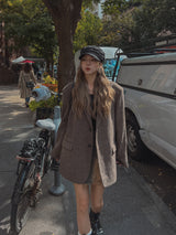 (WOOL 30%) コナヘリンボーンクラシックブレザー