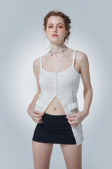 ラインニットベスト / LINE KNIT VEST