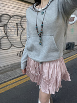 ロマンティックリンクルバンディングスカート / Romantic wrinkle banding skirt
