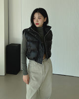 クロップパディドベスト/Crop Padded Best (4color)