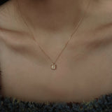 14K ゴールドイニシャルネックレス
