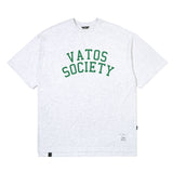 23 カレッジオーバーサイズTシャツ / 23 COLLEGE OVERSIZED T-SHIRTS WHITE MELANGE / NAVY