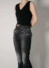 ラフブーツカットデニムパンツ / no.3005 Rough Bootcut Denim Pants (2color)