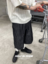 ワイドハーフストリングデニムショートパンツ / No.9607 Z wide half string denim SHORTS