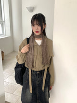 オンベビンテージシースルーレーススカーフ
