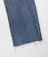 クラックジップアップストレートパンツ/no.3434 crack straight pants