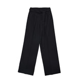 FLベルトサイドバンディングワイドスラックス/FL Belted Side Banding Wide Slacks (4 colors)