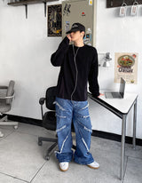 No.0438 tornado cutting denim PT