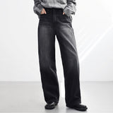 Hanne Dark Blue Washing Denim Pants