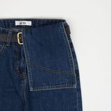 ストレートフィットウエストカバードデニムパンツ / STRAIGHT FIT WAIST COVERED DENIM PANTS [6872]