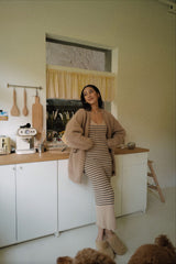 ストライプアウトニットドレス / Stripe Out Knit Dress