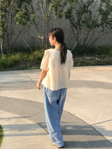 Ellie string denim pants