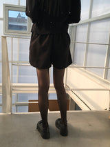 Dini Basic Wool Pintuck Winter Shorts