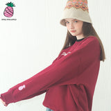 CURLY LETTERING SWEATSHIRT (3COLOR) (6609511415926)