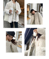 Ankara tteokbokki fleece coat