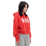 939ロゴクロップフード / 939 LOGO CROP HOOD (RED)