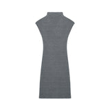 Rib neck sleeveless mini dress