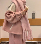 チュッパチャップスウールフリースカラージップアップ