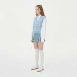FLOWER JAQUARD KNIT VEST_SKY BLUE (6610820169846)