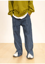 インシションインバーティドウォッシードデニムパンツ/INCISION INVERTED WASHED DENIM PANTS