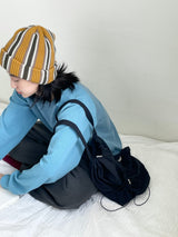 Peanut nylon spring backpack 