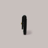 Flat Gold Wallet - Black