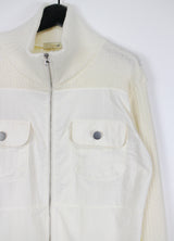 ポケットニットジップアップ / Pocket knit zip-up (2color)