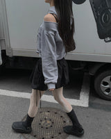  Off crop hoodie