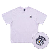 FLOWER FACE BACK LINE TEE_MELANGE LIGHT PURPLE (6687844466806)