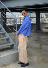 レイストライプクロップシャツ / Ray Stripe Crop Shirt 2COLOR