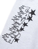 スターロゴプリントスウェットパンツ/STAR LOGO PRINTED SWEAT PANTS LIGHT GREY(CV2CFUPA01A)