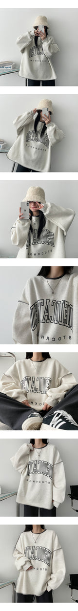 [Fleece] Destroyed Slit Sweatshirt