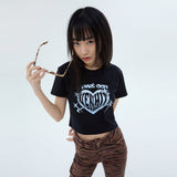 プラネットメタリッククロップTシャツ / PLANET METALLIC CROP T-SHIRT