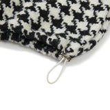 Overfit Hound Tooth Knit Anorak [BLACK] (6618825392246)