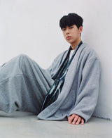 WARM-FLEECE HERITAGE CARDIGAN (Gray) / ウォームフリースヘリテージカーディガン