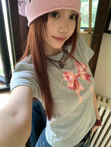 ピンクリボン半袖Tシャツ