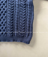 Cooking Twisted Doughnut Patterned Oversized Fit Knitwear