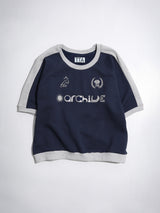 バーシティハーフフットボールスウェットシャツ / VARSITY HALF FOOTBALL SWEATSHIRTS-REAL NAVY
