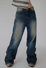 ボヘミアンデニムパンツ / bohemian denim trousers