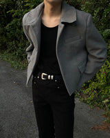 TAP Cutting Crop Wool Jacket