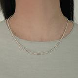 シルバーボールネックレス / silver ball necklace (silver)