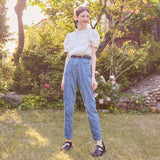 ダブルピンタックラインサマージーンズ / Double Pintuck Line Summer Jean (2colors)